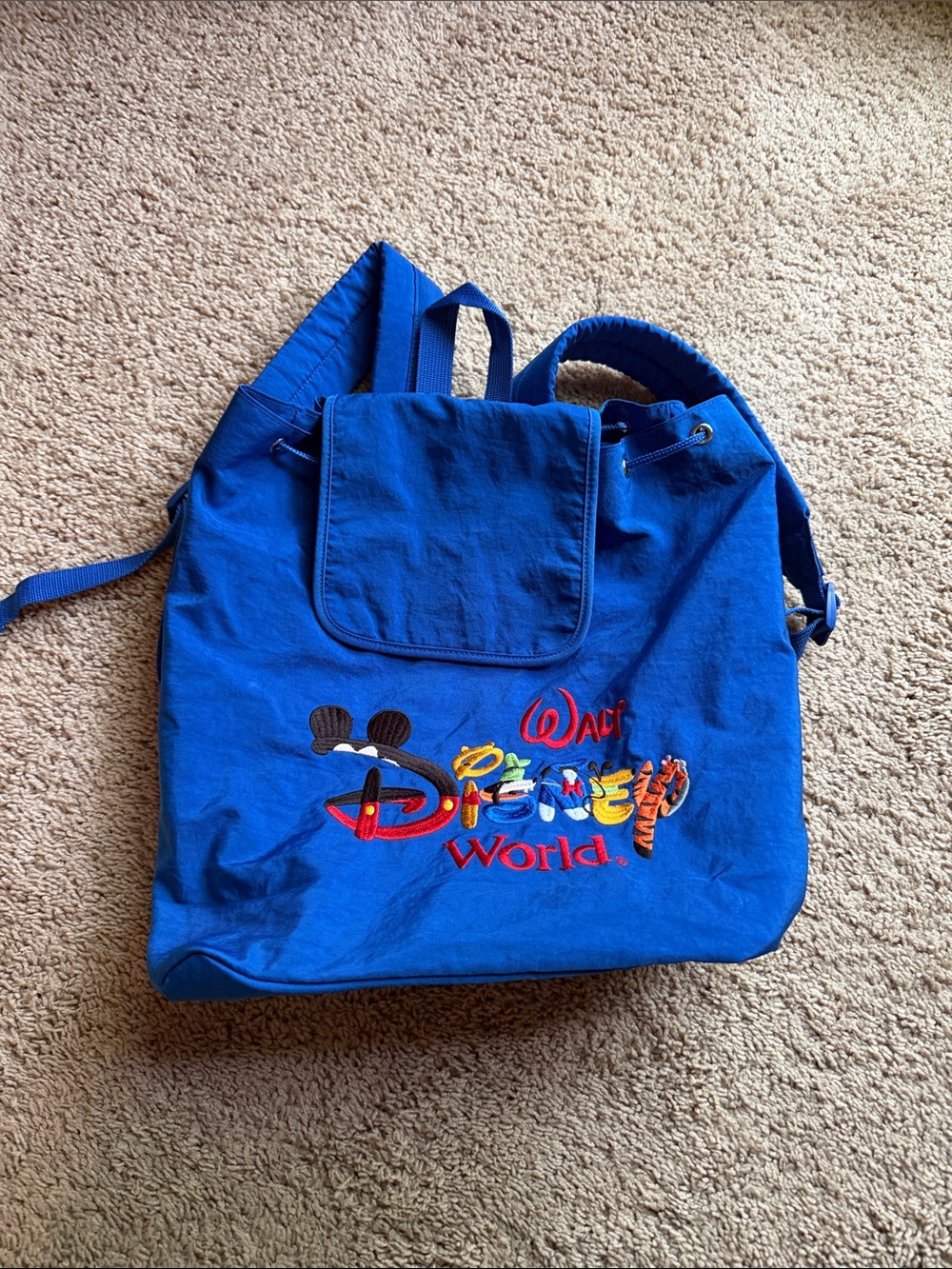 Walt Disney World Blue Canvas Backpack